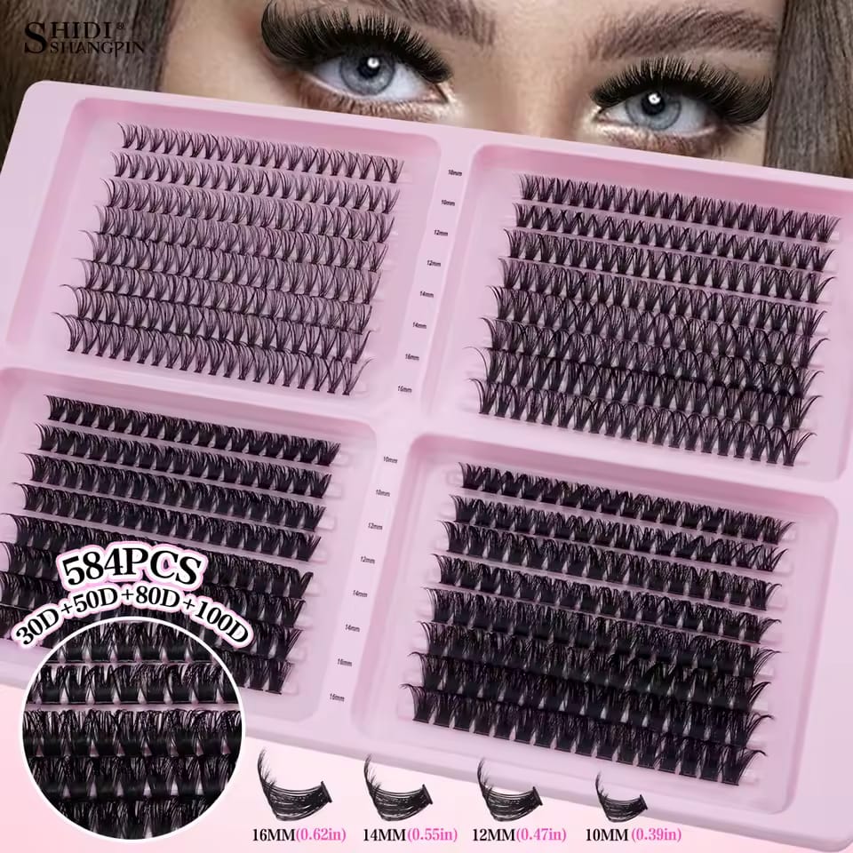 DIY Lash Clusters Natural Long Winged