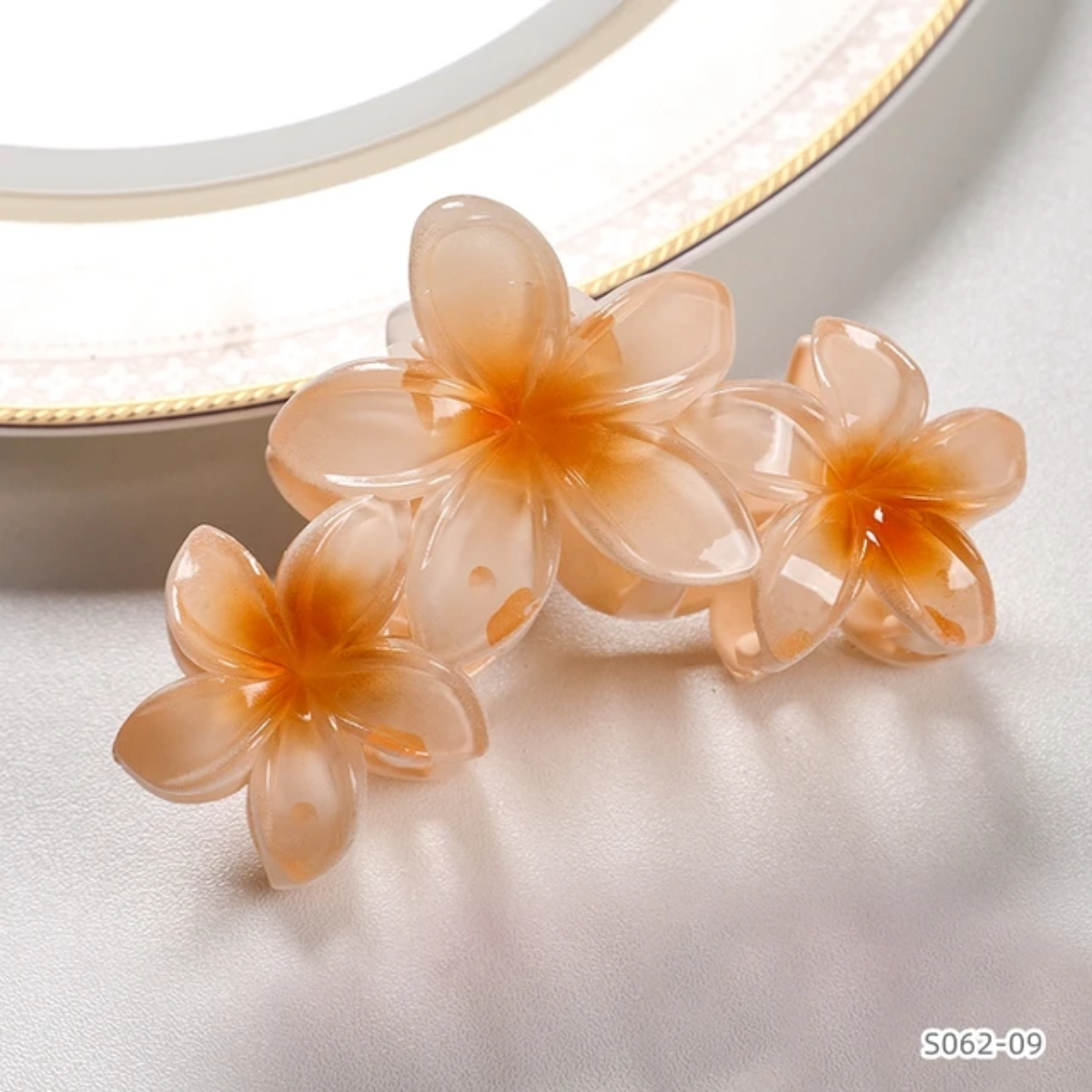 Light orange Hair Clips