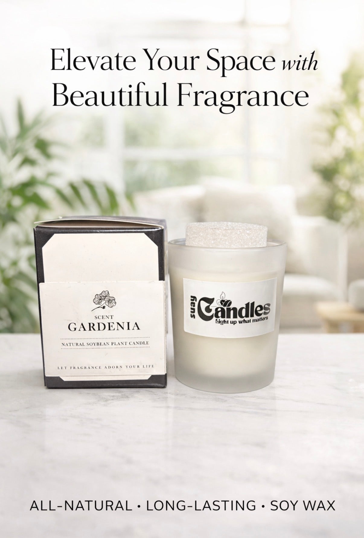 Scented candles Gardenia