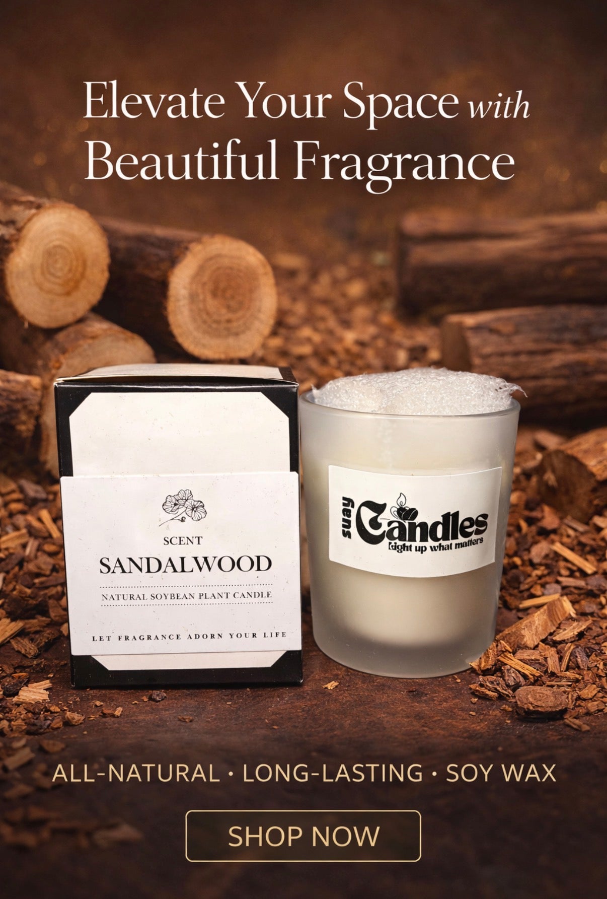 Sandalwood Scented Candle